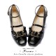 Iris Corolla Frame Square Heel Shoes(Reservation/8 Colours/Full Payment Without Shipping)